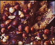 Grillad chokladkaka med nötter